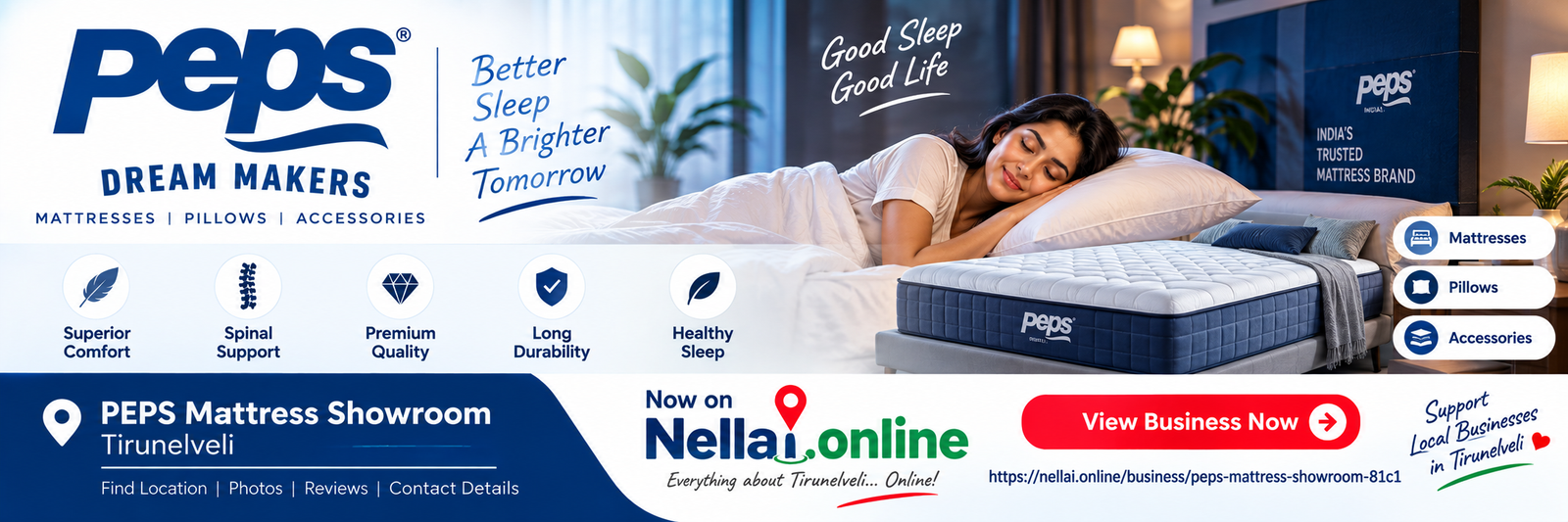 Peps Mattress Showroom Valliyur